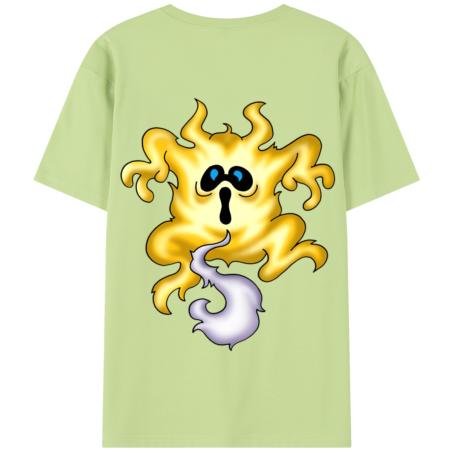 （画像用） ドラゴンクエスト Doragon Kuesuto Dragon Quest 綿100％半袖Tシャツ（背面プリント）
